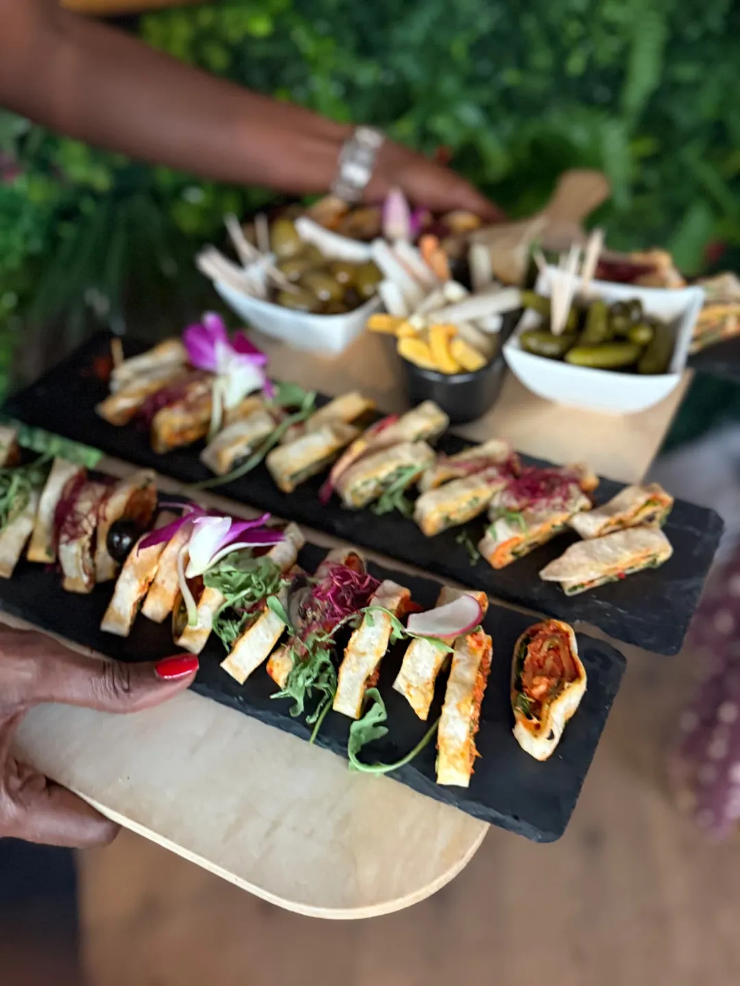 Apéro-Platten mit Wraps und Fingerfood im Rooftop Aarau