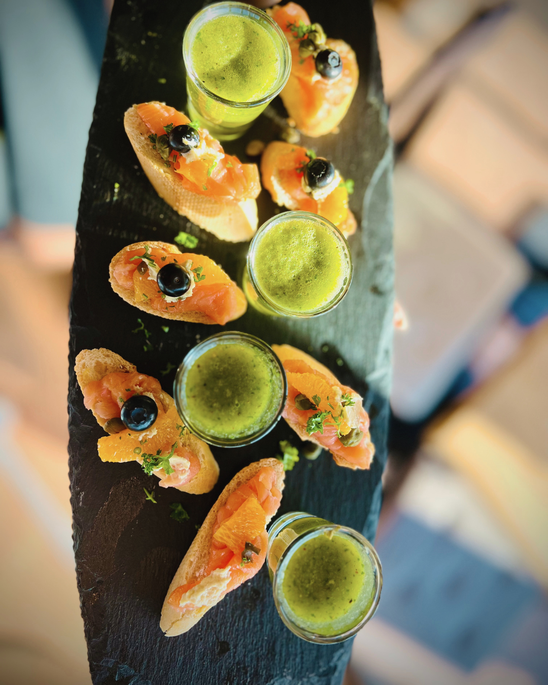 Apéro mit Lachs im Rooftop Aarau